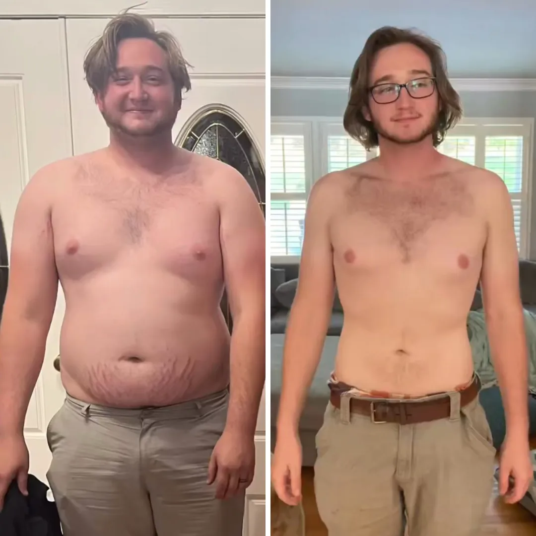 Chris's before and after